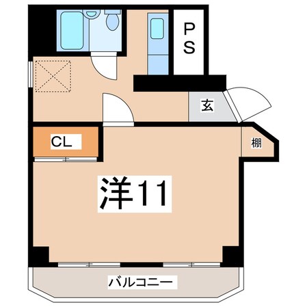 郡山駅 徒歩11分 3階の物件間取画像